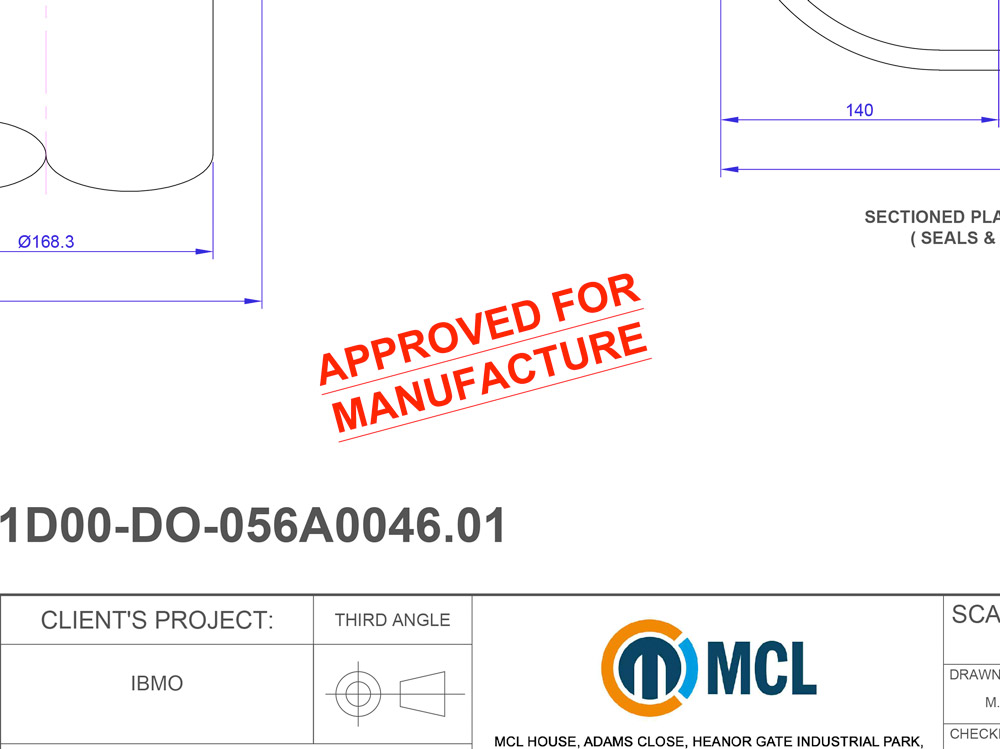 Detailed approval drawings